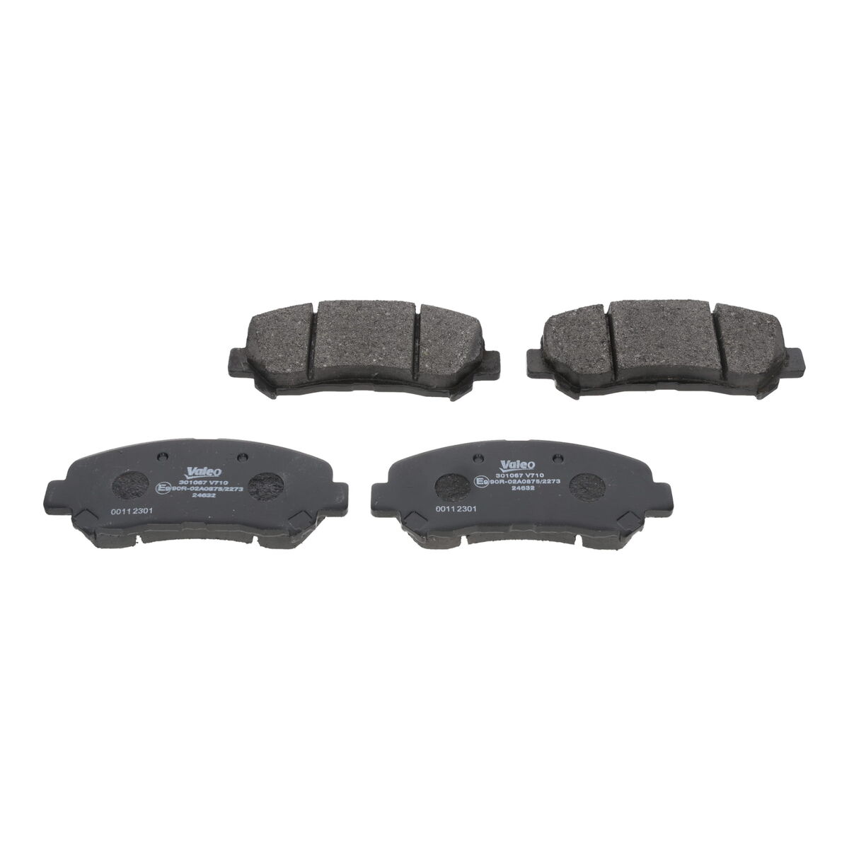 Комплект тормозных колодок, дисковый тормоз - 301067 VALEO